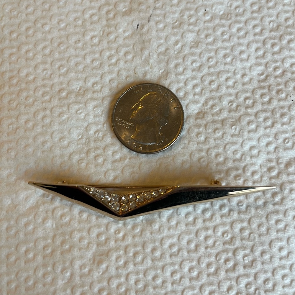 Chevron Shaped Sweater Pin